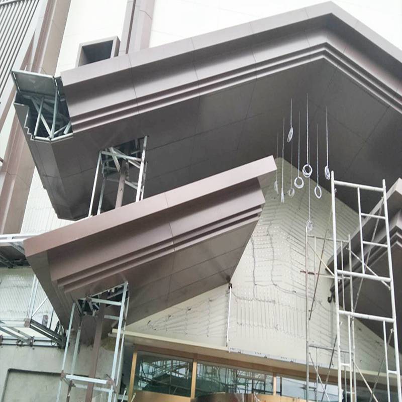 雨棚氟碳铝单板檐口造型铝单板铝单板定制厂家