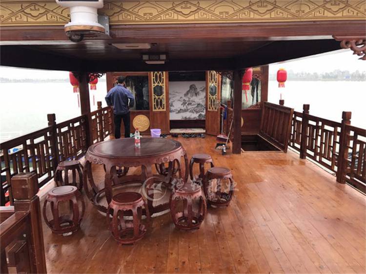 出售古代画舫船木质旅游船厂家