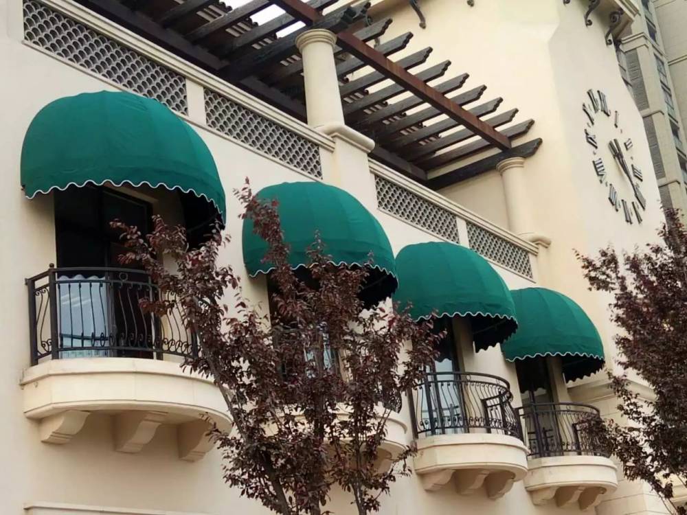 南京半圆弧雨蓬小区停车帐篷窗户用收缩雨棚别墅阳台拉绳伸缩遮阳蓬