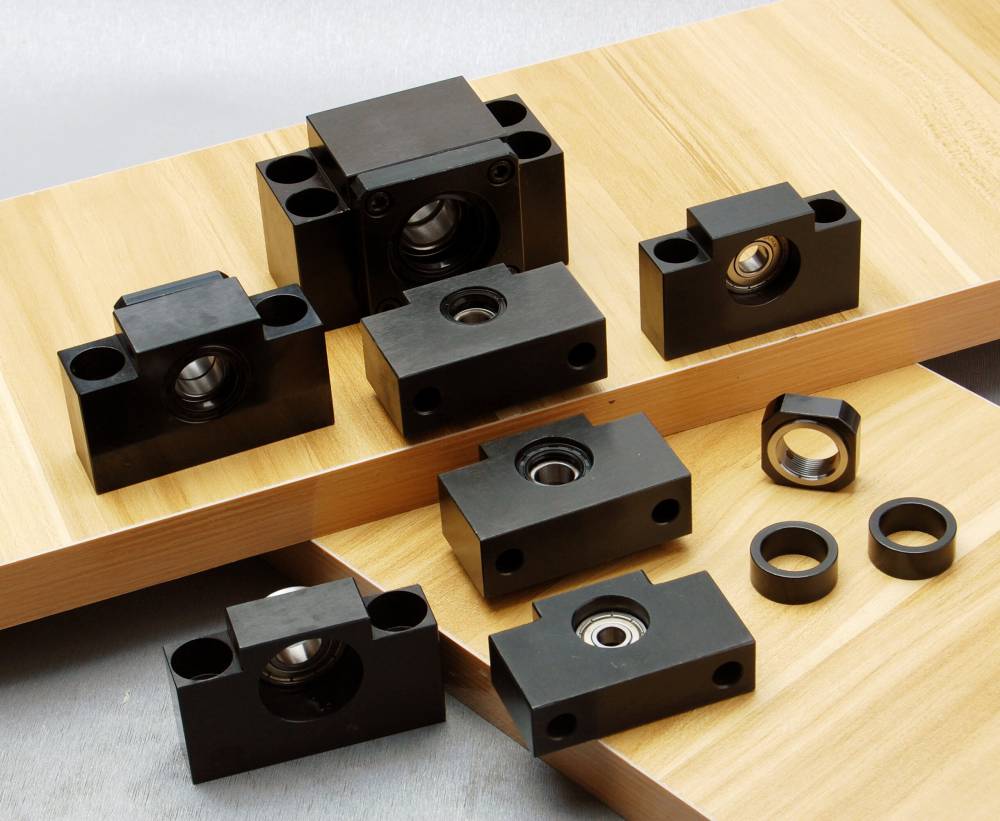 ak15方型固定端适用滚珠丝杆支撑座直线导轨配套af15锁紧螺母