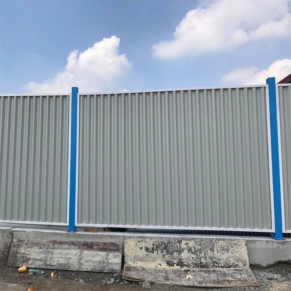 山东镀锌板装配式围挡工程施工围挡彩钢板工地围挡