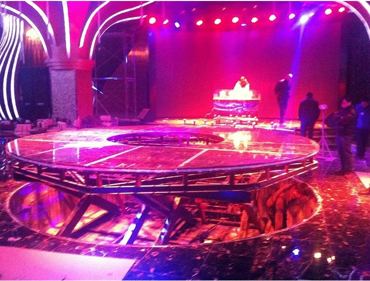 小型升降舞台圆形旋转式升降舞台