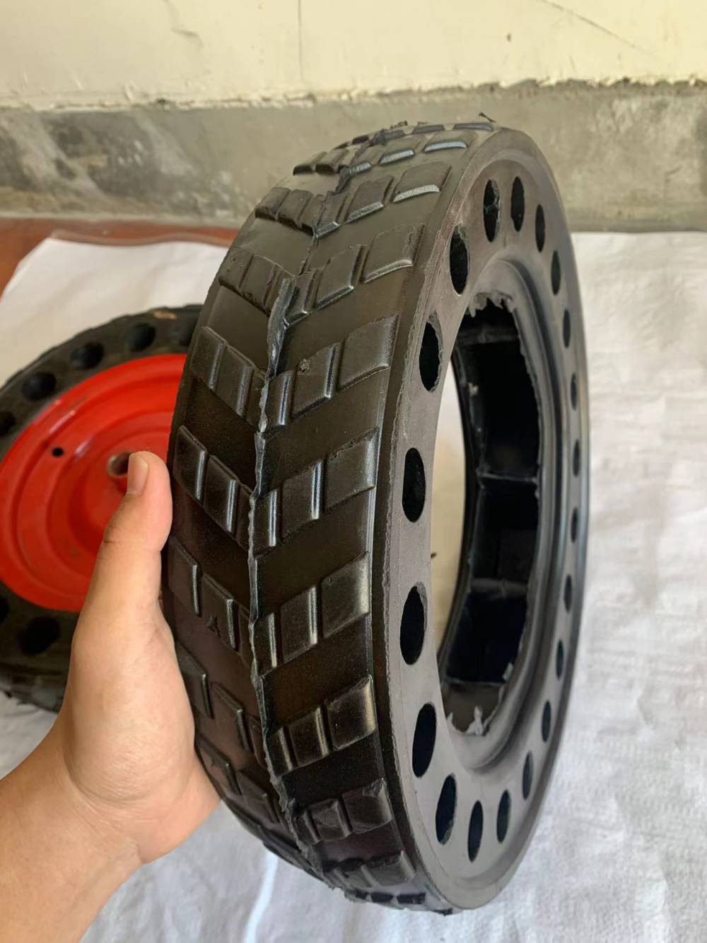 玉米播种机轮胎φ395100mm地轮配件橡胶制品定制