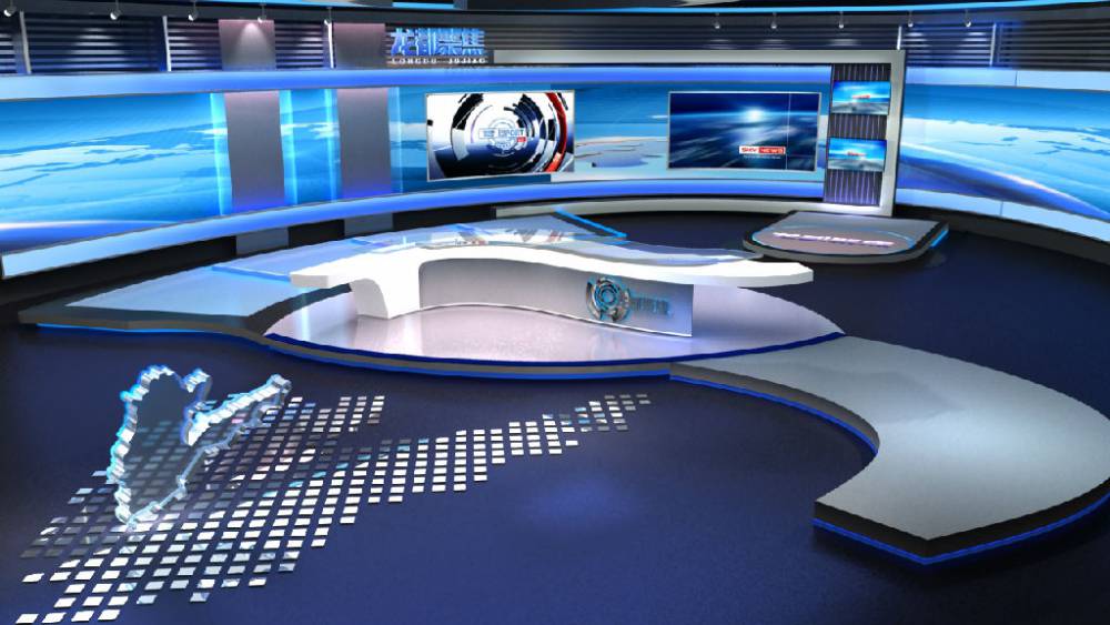 慕课系统虚拟直播间教育授课网上直播虚拟背景墙老师小演播室设备