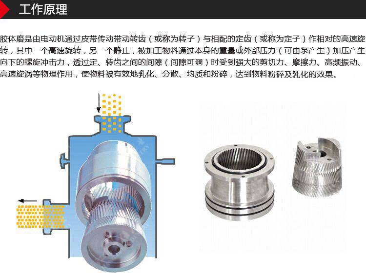 不锈钢磨管道式耐压胶体磨机釉料胶体磨羊肉汤料胶体磨多功能高速胶体