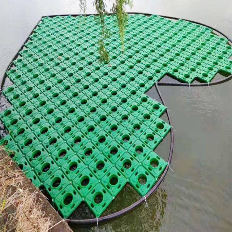 水面绿化塑料浮板安装便捷水上园林设计浮岛辉门
