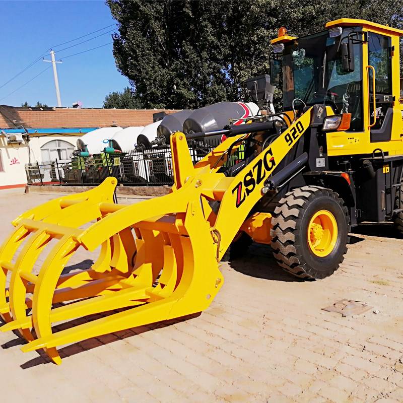 大型抓木机机配制旋转器铲车抓铁机实心轮胎价格