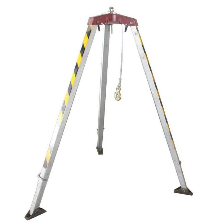 紧急井口救援可收缩三角架可伸缩铝合金救援三脚架有限空间作业支架