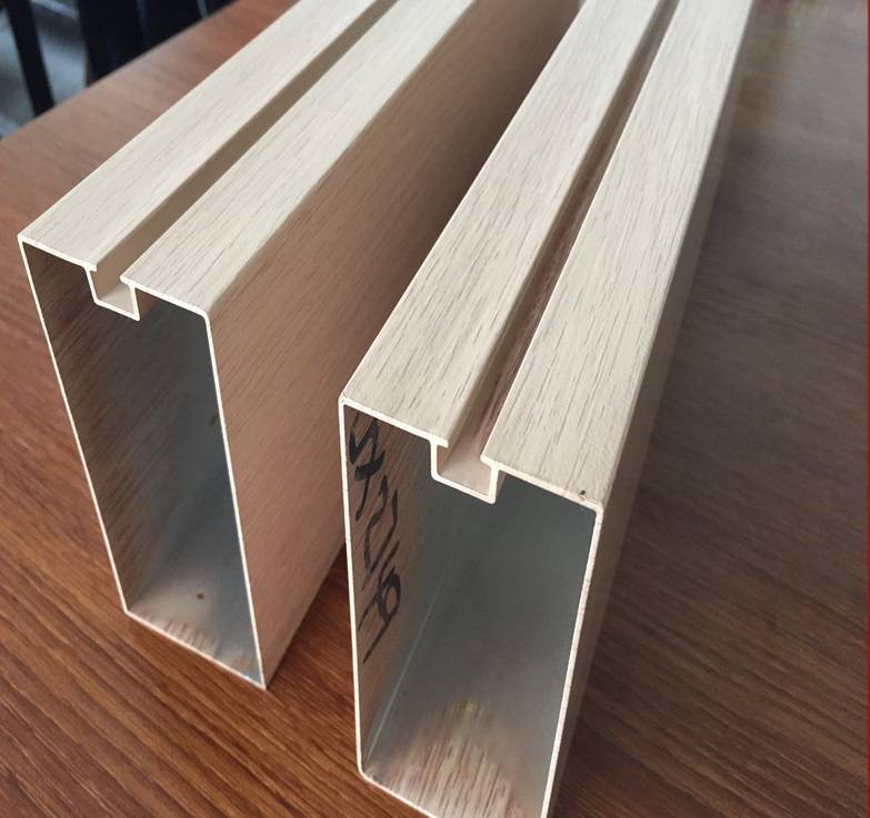 u型铝通定制生产木纹铝方通方管颜色种类多