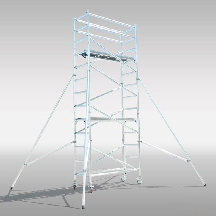 铝合金活动脚手架移动式购物中心维修支架拆装方便重量轻