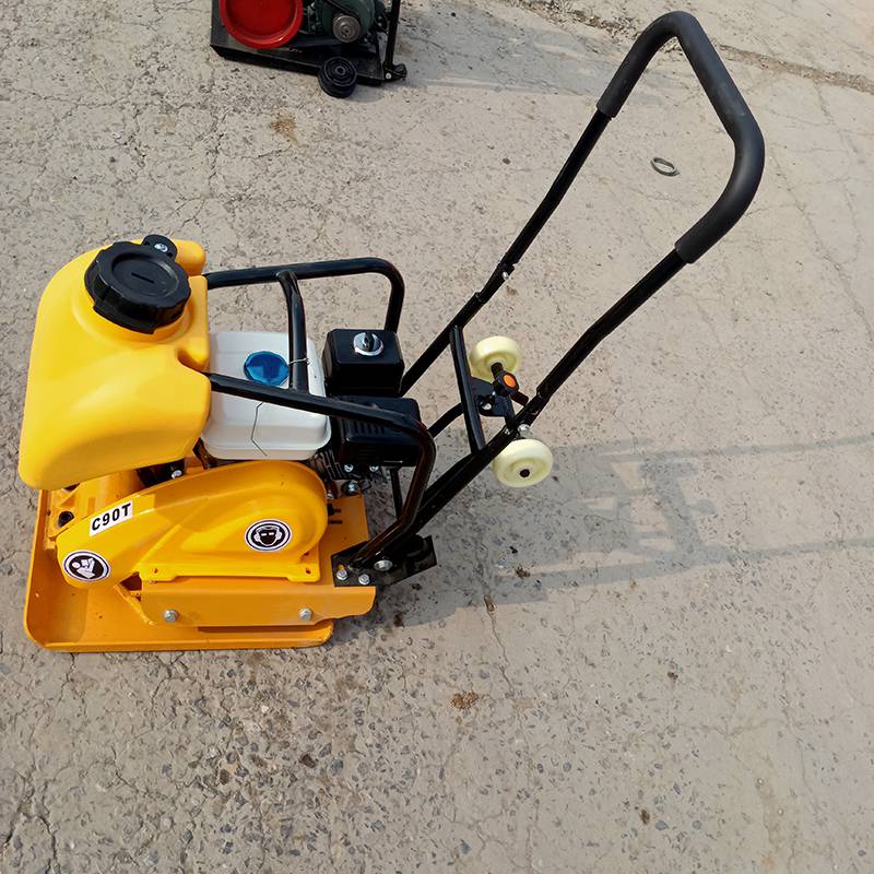 沥青路面打夯机厂家久恒小型地基振实夯手扶式汽油平板夯