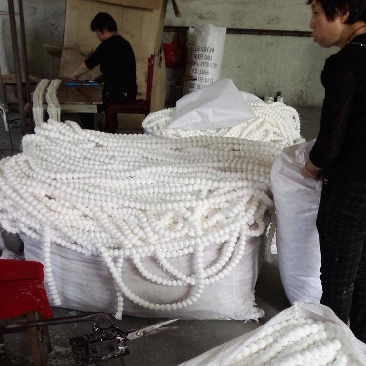 荣茂纤维球生产设备 精细过滤油田水用改性纤维球滤料商家