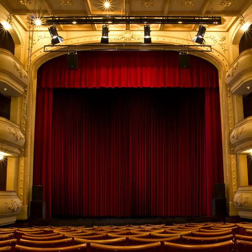 重庆舞台幕布定做电动阻燃舞台幕布成都大型报告厅礼堂工程幕布