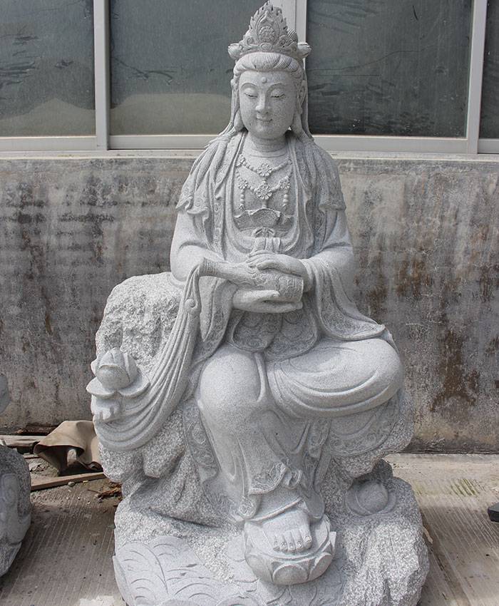 中国历代石雕观音像的演变东魏贴金彩绘石雕菩萨像古代石雕观音