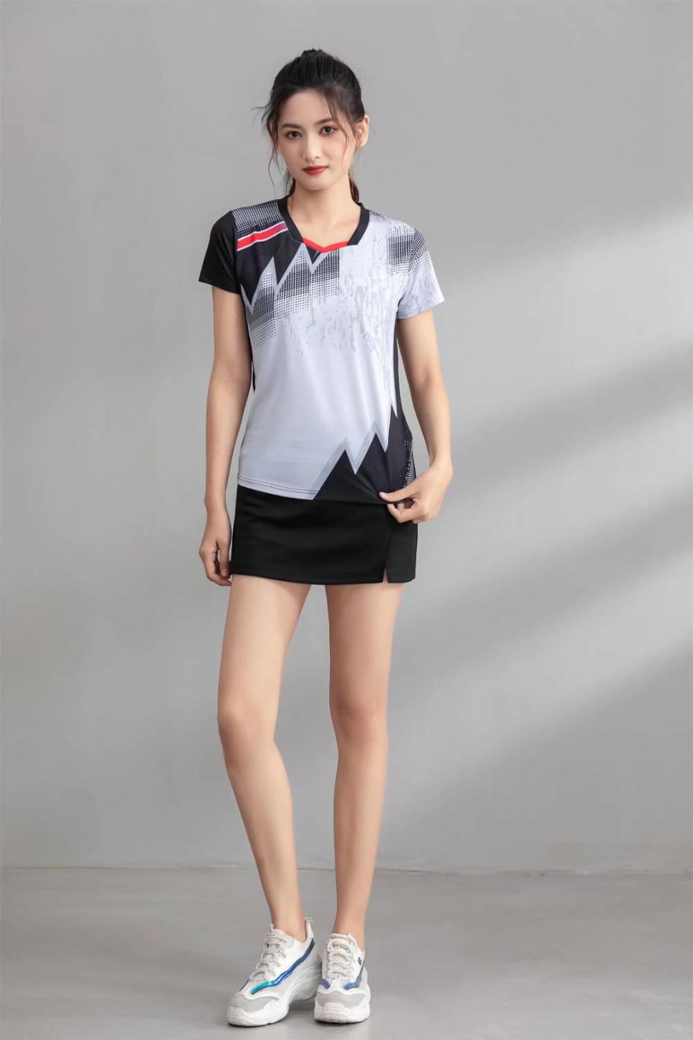 羽毛球服男速干运动上衣网球服女生吸汗排球服比赛服排球乒乓球衣