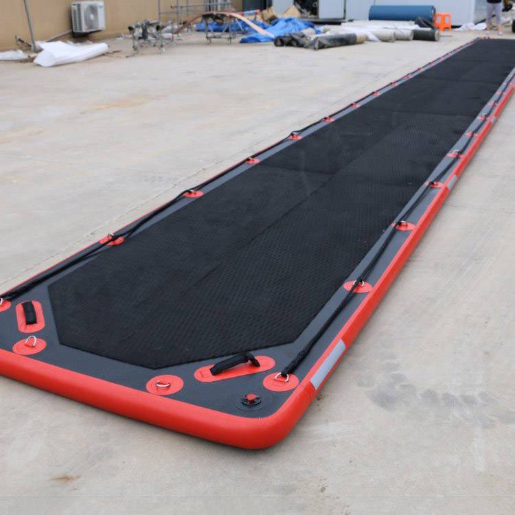 移动便捷式救援浮桥充气橡胶漂浮冰面通道水面救灾分段式救援浮板