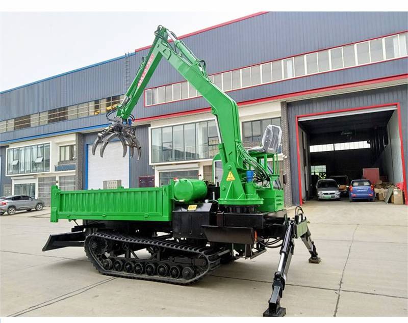 车载随车抓木机360度自由旋转固定电动小型抓料机吊臂可定制