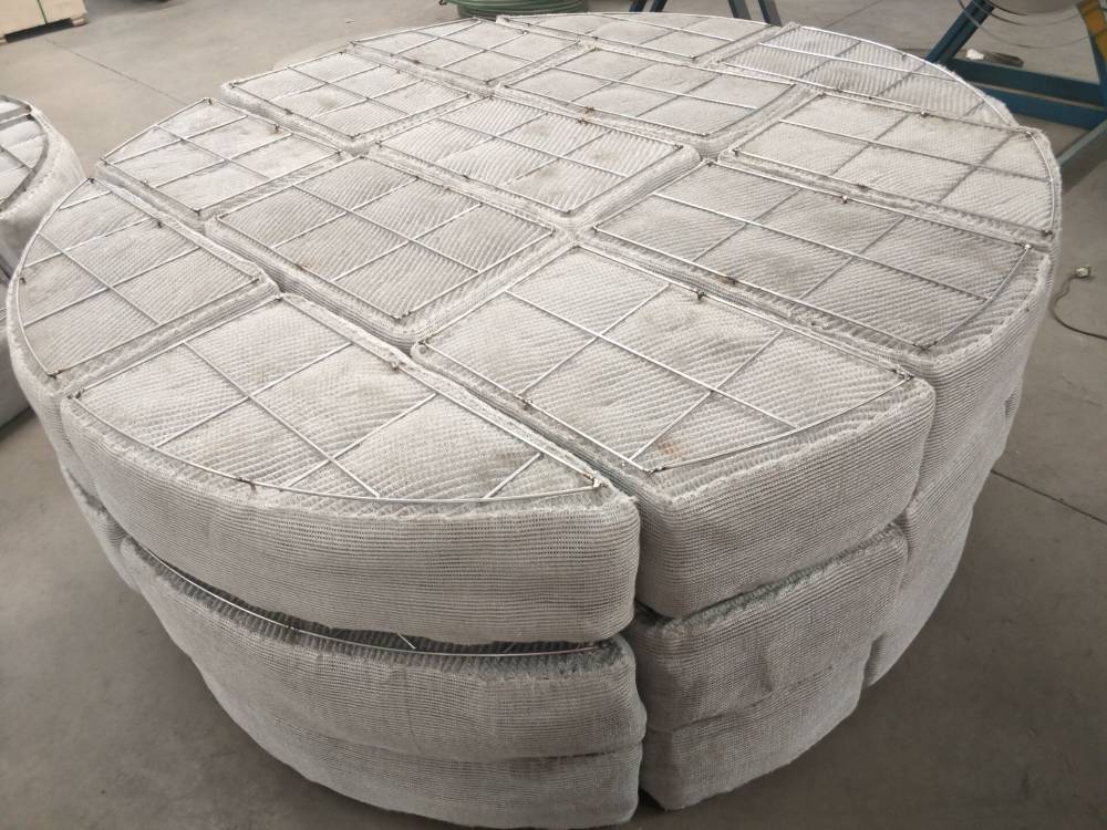 玻璃纤维与不锈钢丝混编丝网除沫器可异形设计