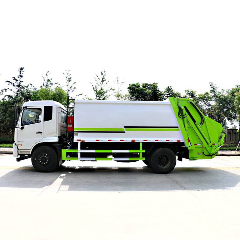五环12吨可回收垃圾清运车物业垃圾收集方式简便图片