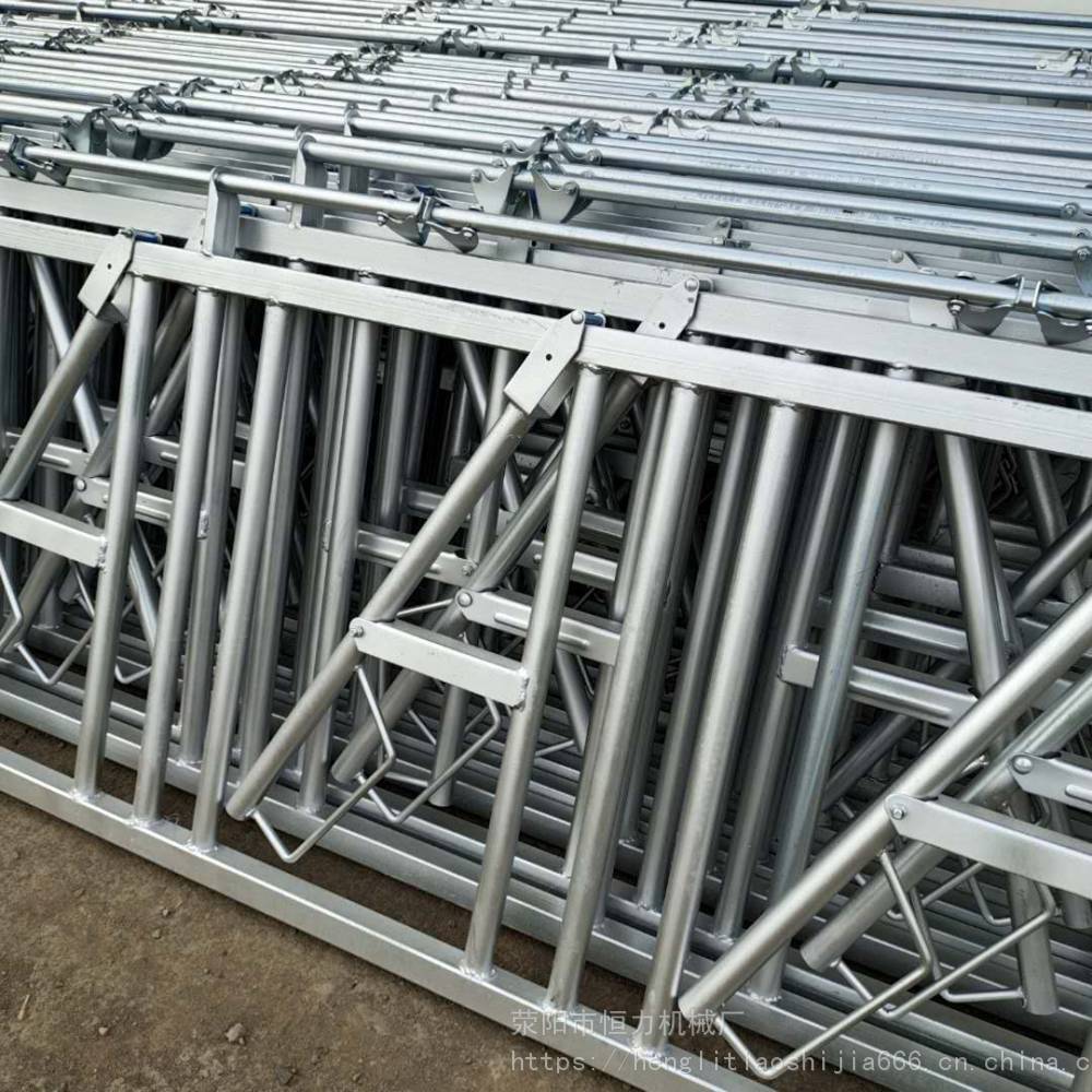 6米8头牛位牛颈枷牛槽夹颈栏杆安装图制作牛颈枷基本参数