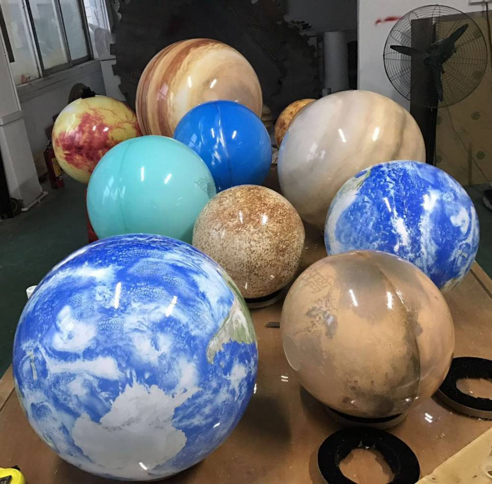亚克力行星球八大行星发光装饰球幼儿园星球模型装饰灯