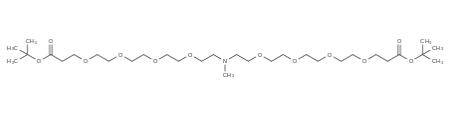 N-Me-N-bis(PEG4-t-butyl ester)分子量：639.8