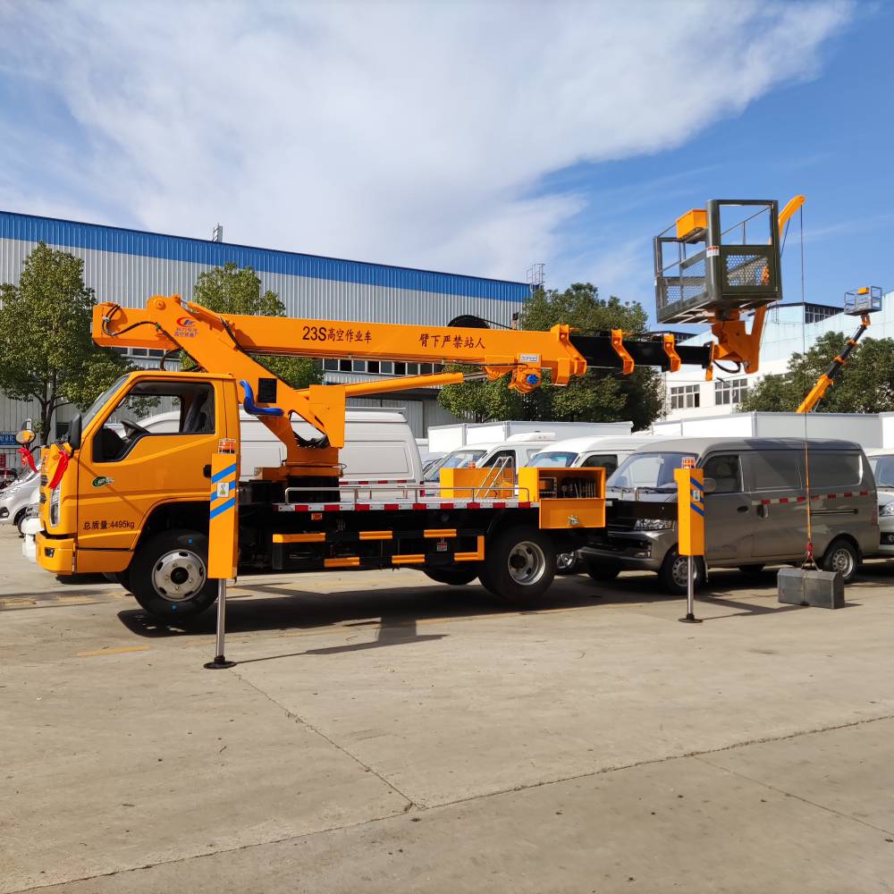 21米载人登高平台车23米直臂升降车蓝牌高空作业车带无线遥控