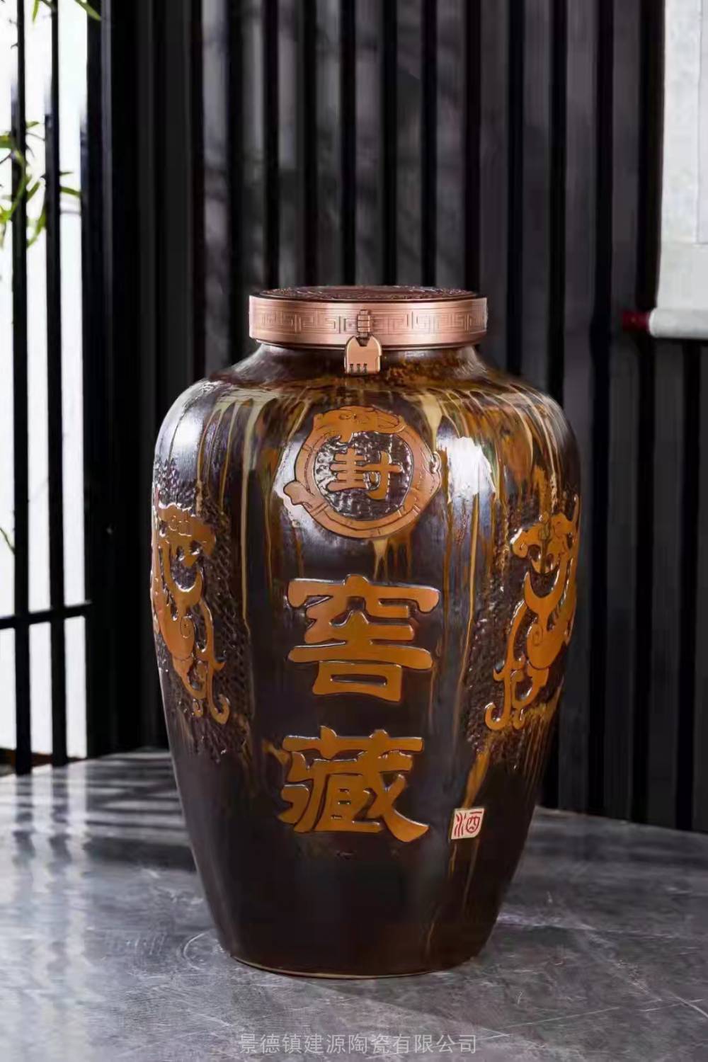 新品景德镇陶瓷酒坛10斤20斤50斤盛世珍藏家用加厚酒缸