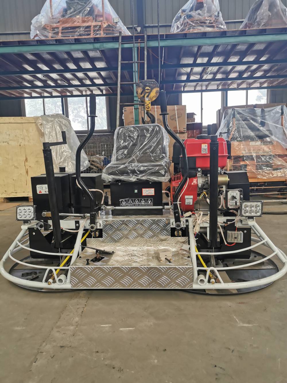 双盘驾驶型收光机汽油机车间地坪收光机
