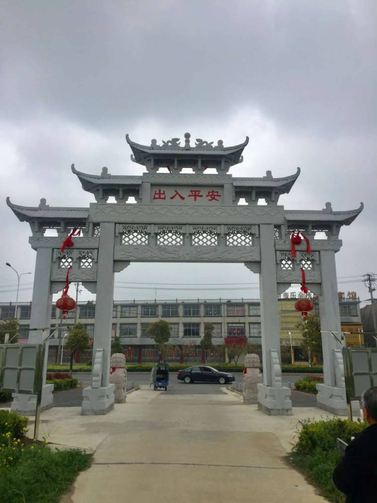 福建大理石石头门楼设计图纸