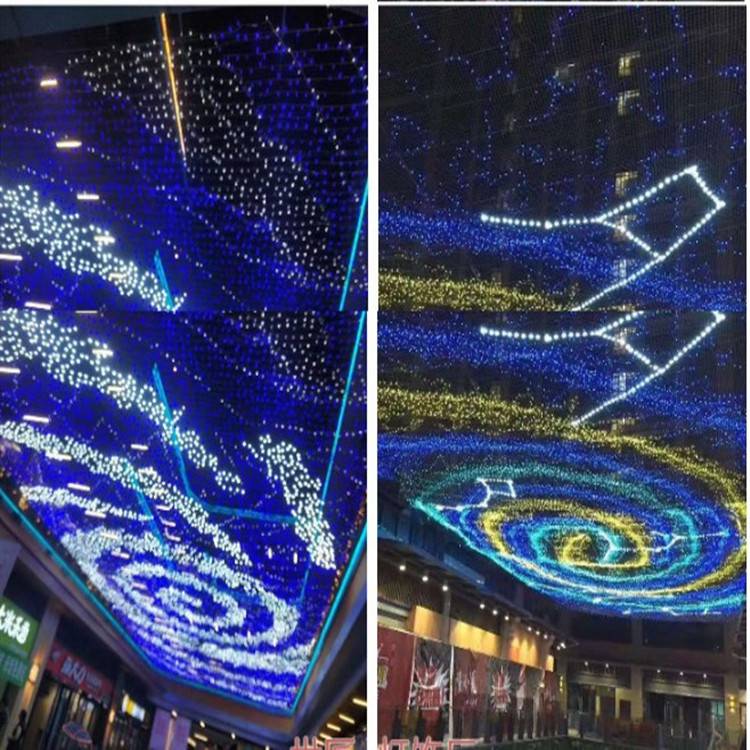 春节元旦led灯饰画商场灯饰画幕墙灯饰画春节公园亮化