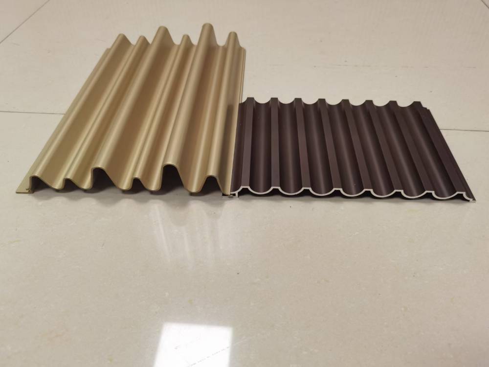 铝型材半圆波纹铝板门头幕墙波浪铝板空心铝管凹凸长城板