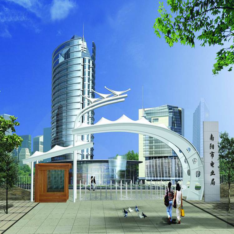 公园膜结构门头 膜结构门头