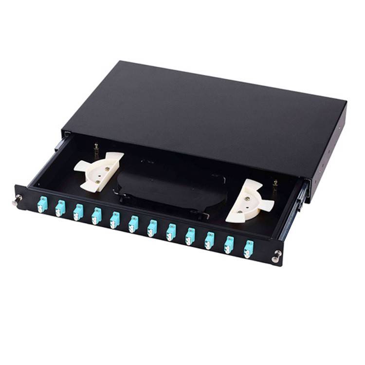 慈普光缆光纤终端盒机架式12口光缆终端盒光缆分纤箱