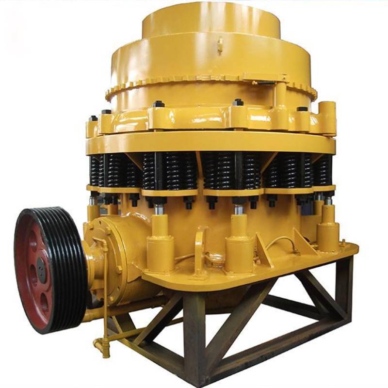 单缸岩石圆锥破碎机时产120吨西蒙斯圆锥破河卵石制砂生产线图片