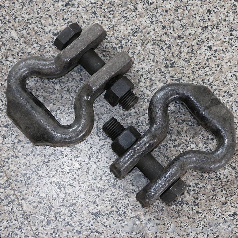 常用规格1864c级矿用连接环锰钢锻打40t双孔马蹄环