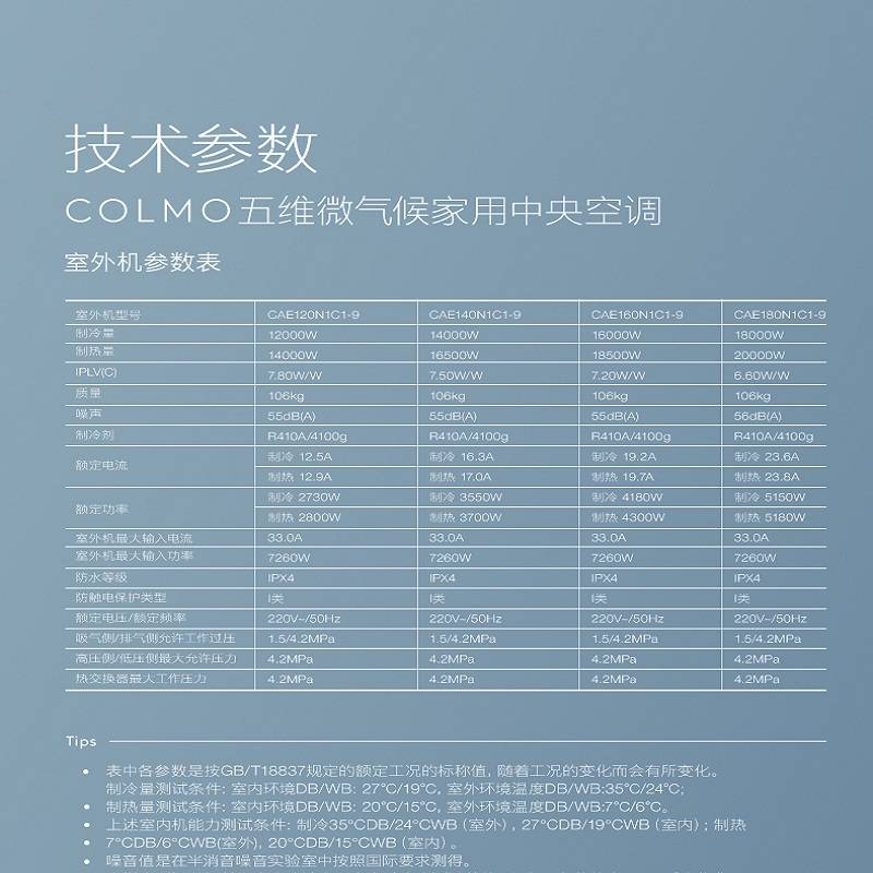 北京colmo中央空調多聯機colmo變頻空調風管機cae140n1c19