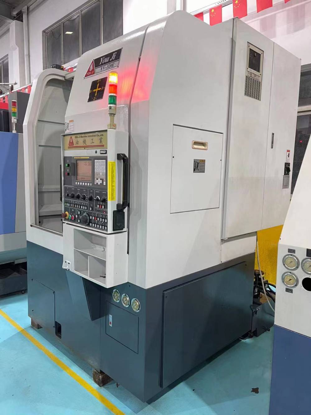 处理二手台湾油机yv320e数控立式车床二手台湾油机数控立车