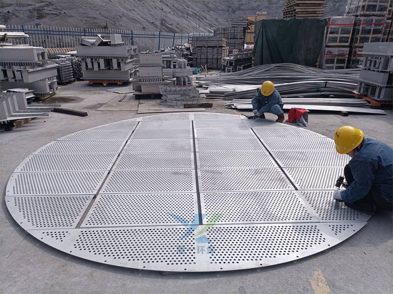 焦化再生塔不锈钢筛板塔盘316l304材质开孔穿流塔板图片