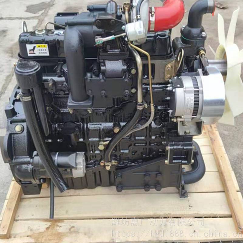 新柴4d32yg30增压柴油机75轮式挖掘机配载50kw国三发动机
