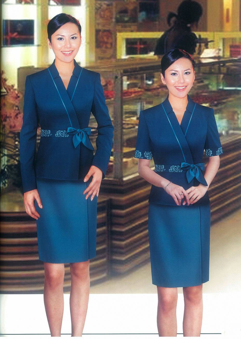 超市营业员服装导购员服装导购员工作服上海亿妃服饰