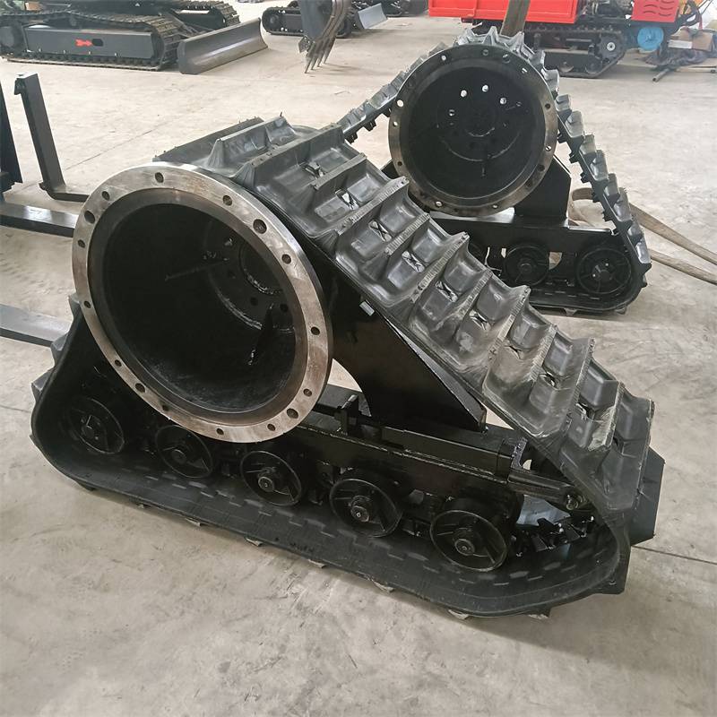 【玉米收割机三角履带 小型农用半链轨 防滑防陷底盘】价格_厂家