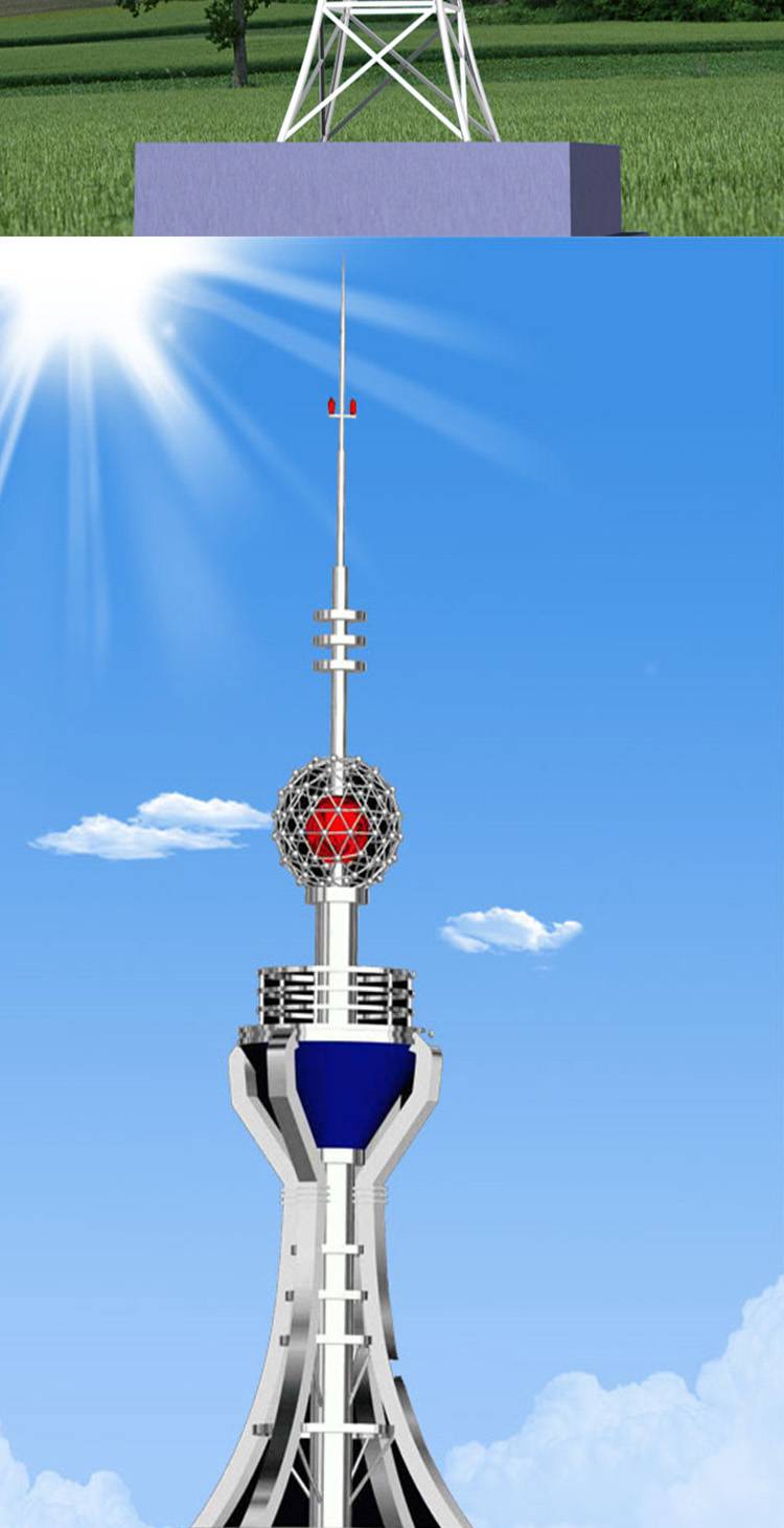 蓬泽避雷工艺塔装饰工艺塔规格多样