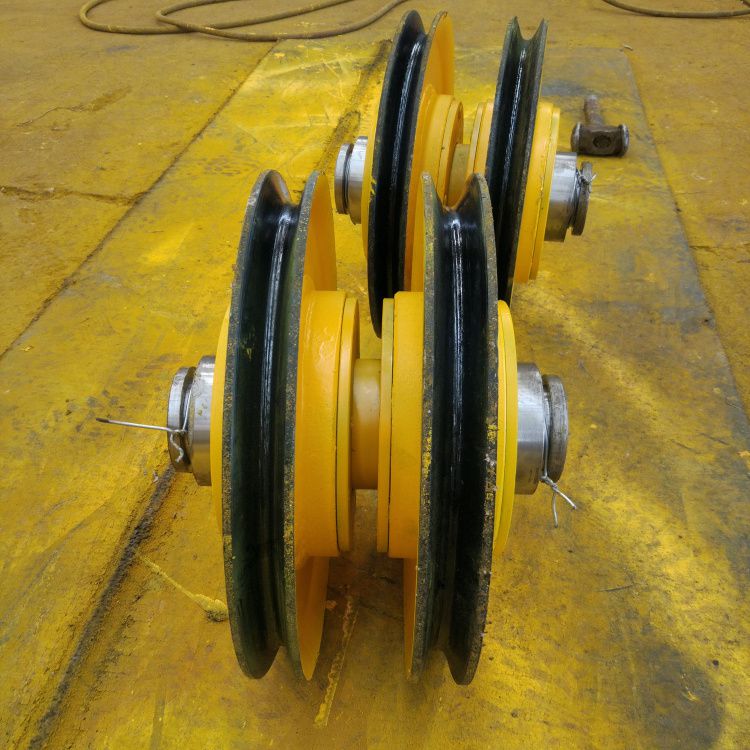 双梁起重机定滑轮组32吨夹轮带轴承滑轮组尼龙轮天轮澳尔新牌