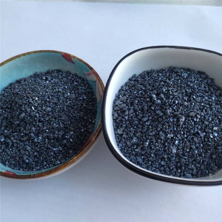 玄光黑彩砂水处理滤料黑色石英砂建筑透水砖用黑色石英砂