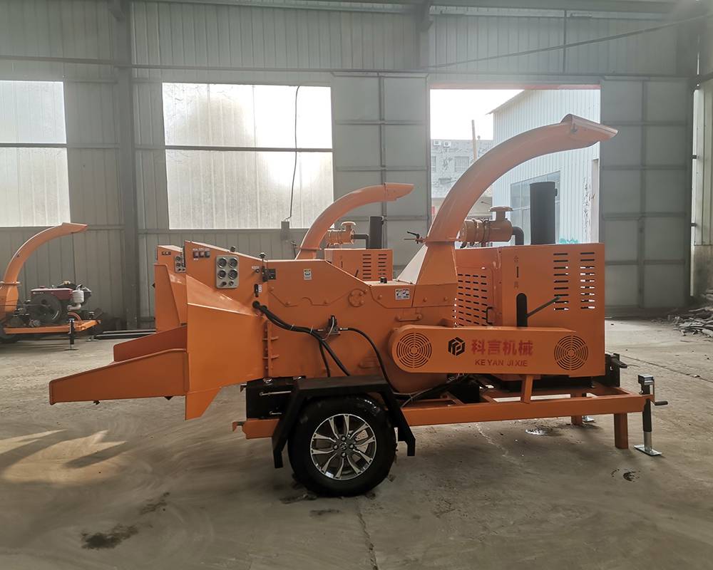 6158型大型移动式树枝粉碎机园林果园苗圃枝条粉碎机