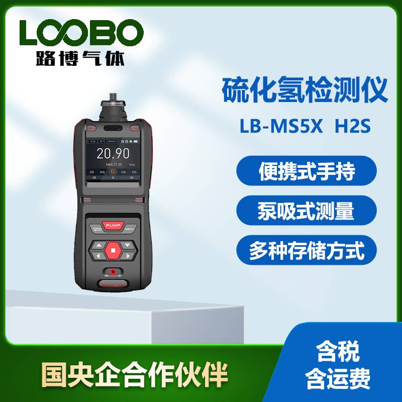 便携式硫化氢气体监测仪LB-MS5X有毒有害气体检测器