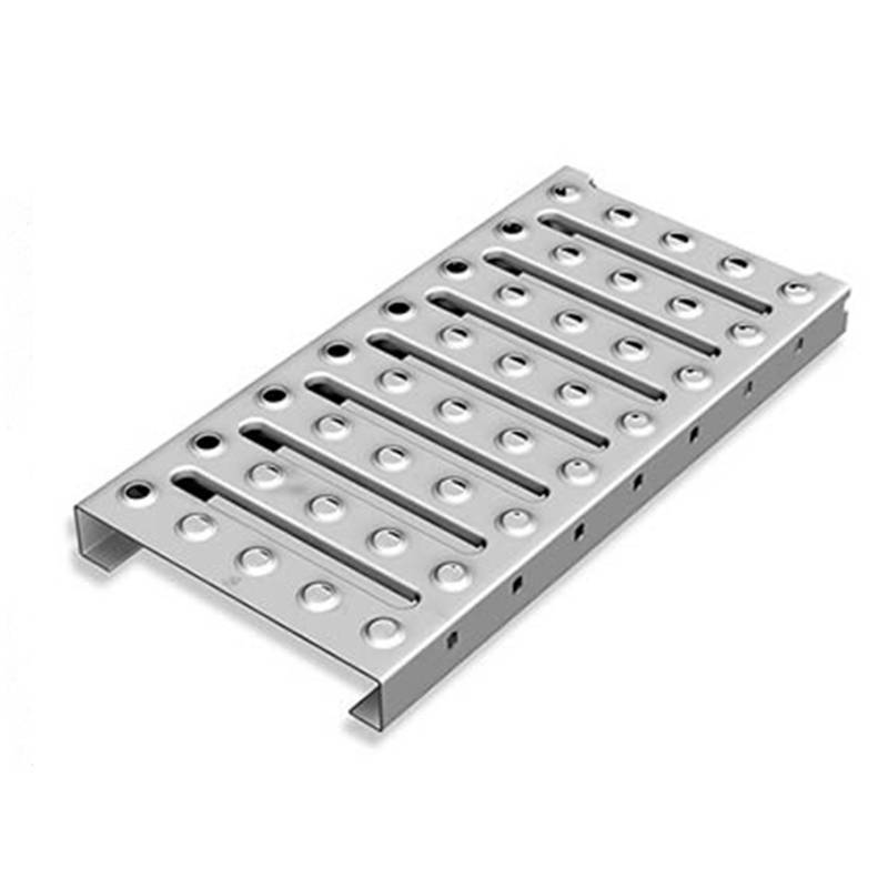 304不锈钢起鼓穿孔钢板冲孔网防滑板鱼眼孔板楼梯踏板图片