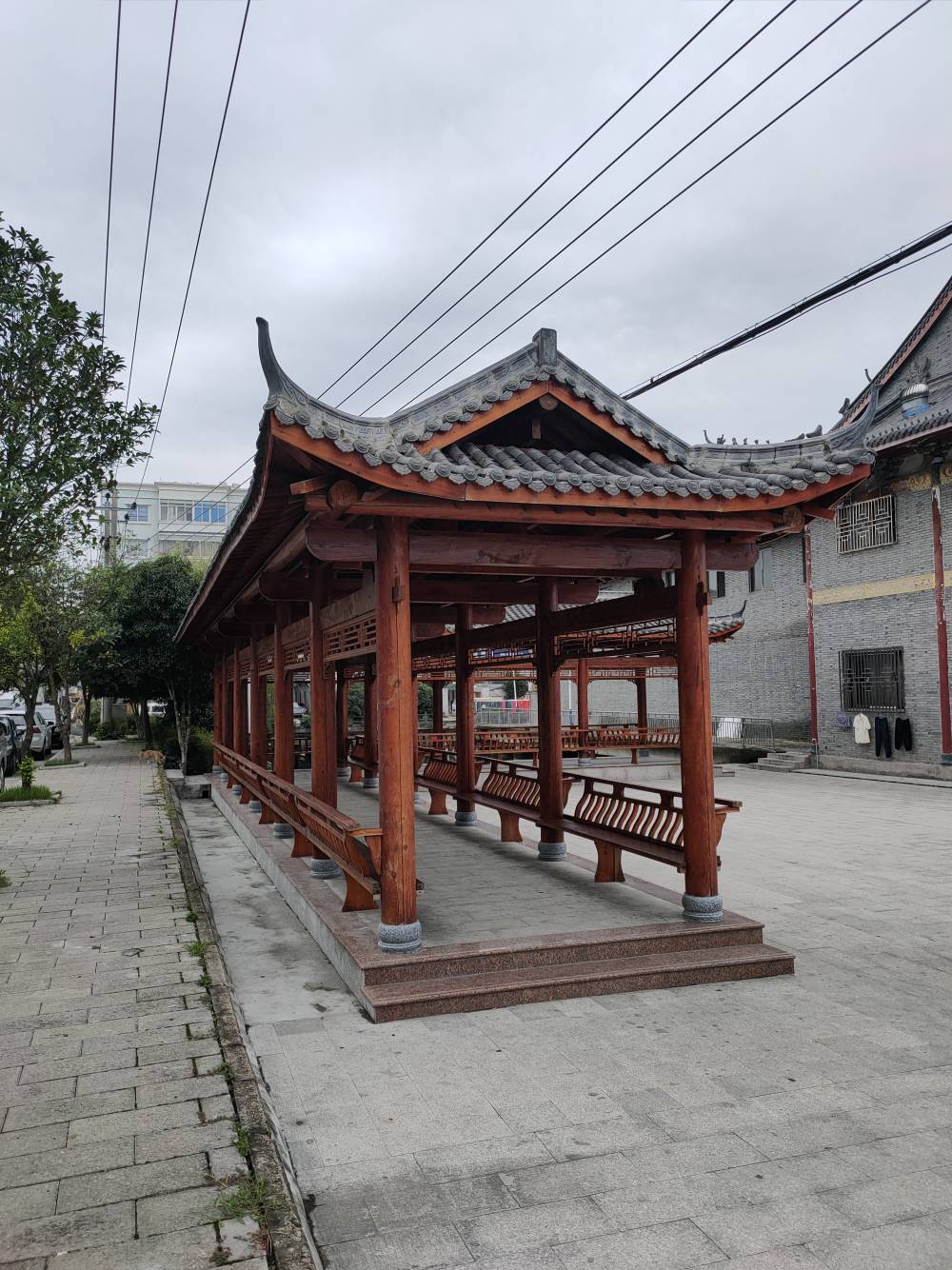 木制长廊防腐木木屋货源充足木制长廊葡萄架