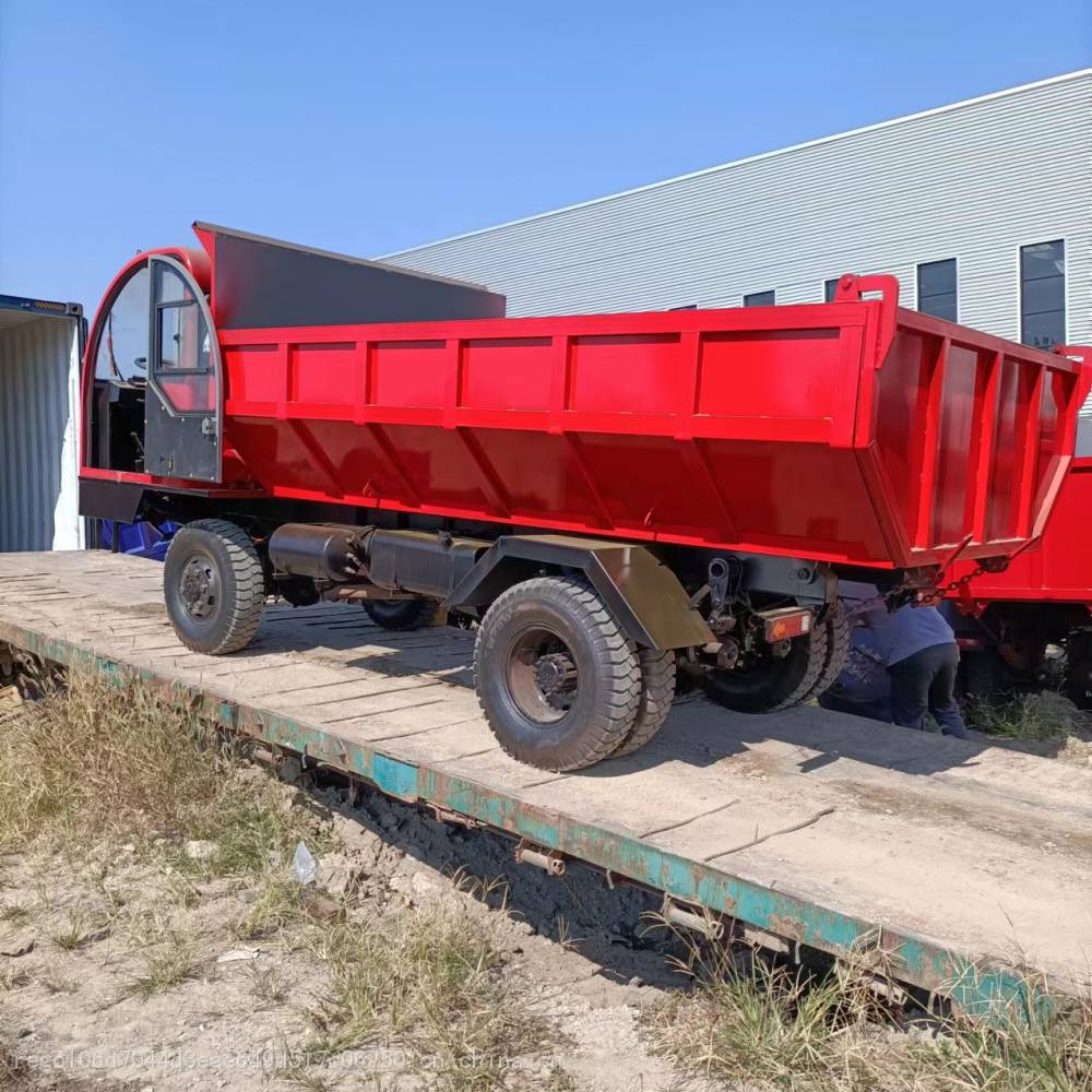 六吨四不像四驱轮式自卸翻斗运输车厂家支持定制